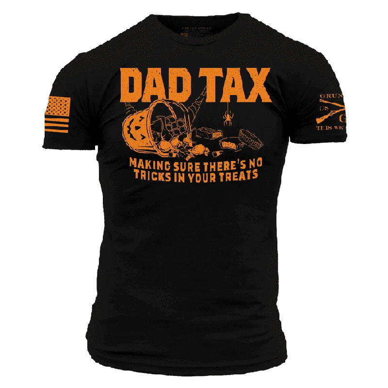 Women's Seasonal Clothing Dad Tax Halloween T-Shirt - Black