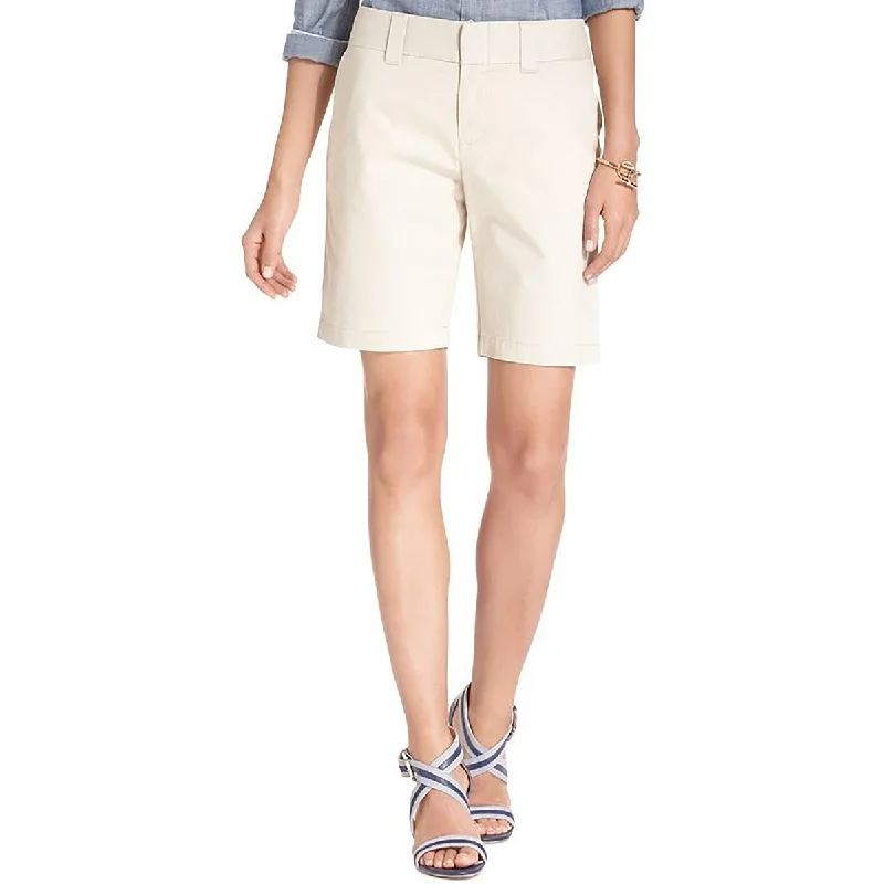 Daring Fashion Promotions Hollywood Womens Cotton Stretch Above Knee Bermuda Shorts