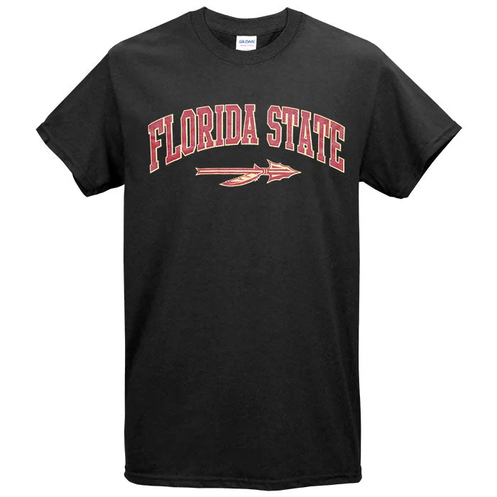 Classic Chic Deals Ragz Adult/Unisex Florida State Spear Value Priced Short Sleeve T-shirt - Black