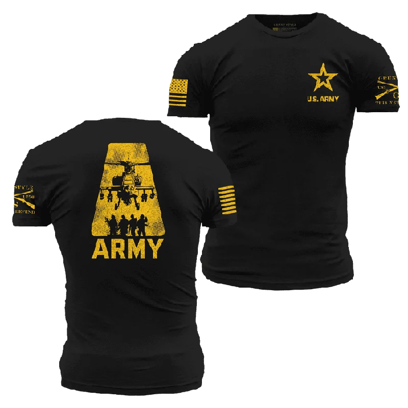 Women's Chic Outfit Army A-Team T-Shirt - Black