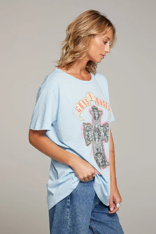 Women's Active Outfit For Fitness Guns N' Roses Skull Cross Tee