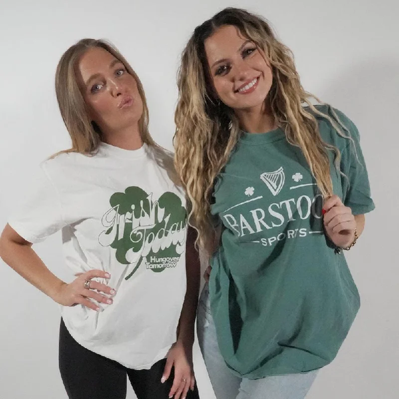 Luxury Casual Deals Irish Today Hungover Tomorrow Tee