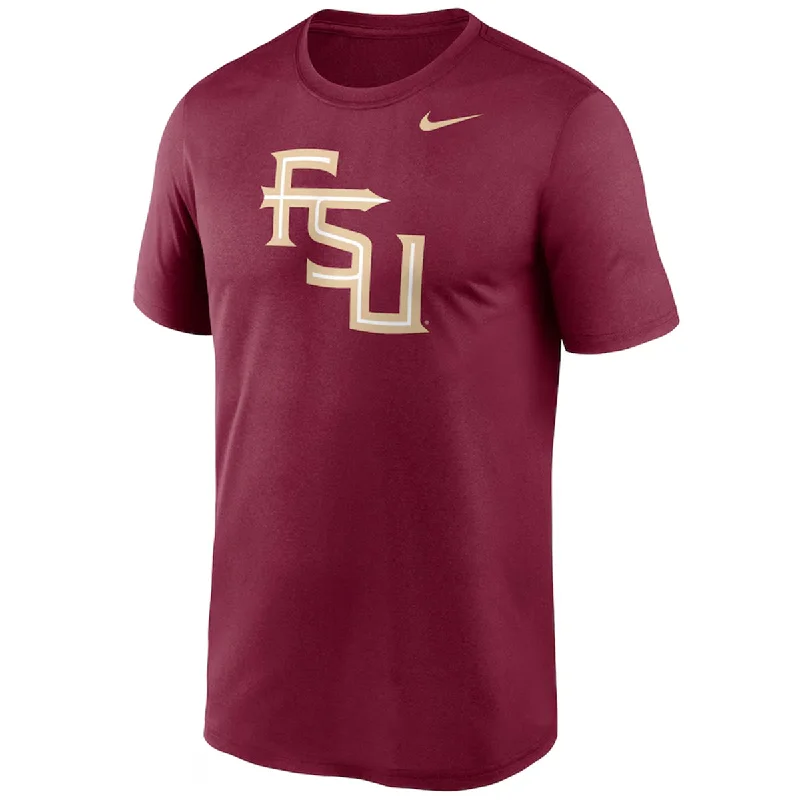 Women's Clothing Outfit Set Nike Men's Stacked FSU Dri-fit Short Sleeve Legend T-shirt - Garnet