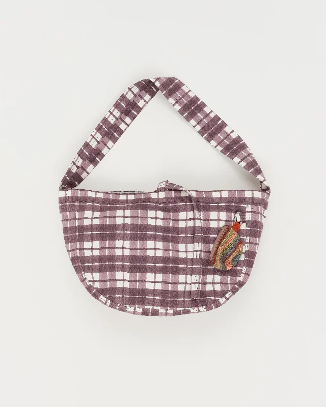 Summer Deals Big Shop Tote - Purple Check