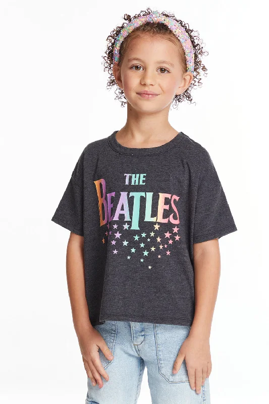 Massive Savings The Beatles Rainbow Logo Girls Tee