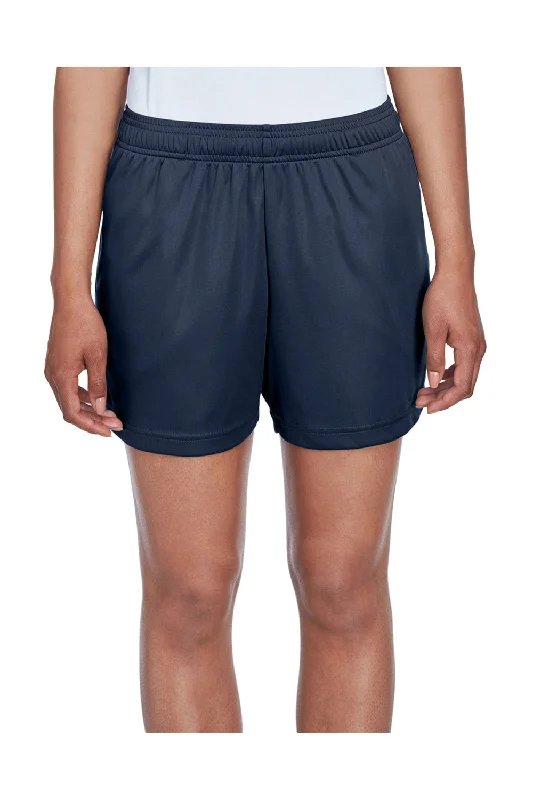 Break Fashion Norms Team 365 Womens Zone Performance Moisture Wicking Shorts w/ Pockets - Dark Navy Blue