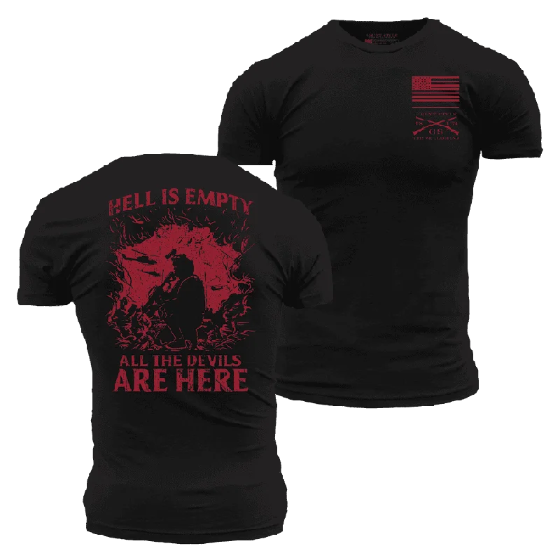 Casual Clothing For Women Hell Is Empty T-Shirt - Black