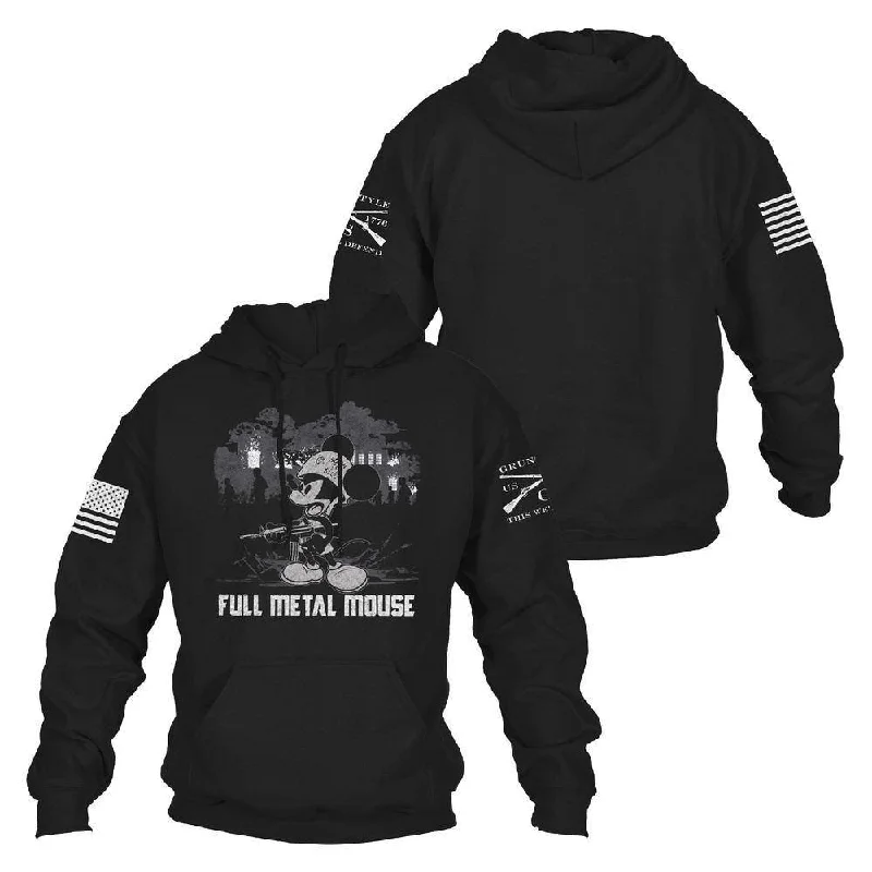 Women's Elegant Garments Full Metal Mouse Hoodie - Black