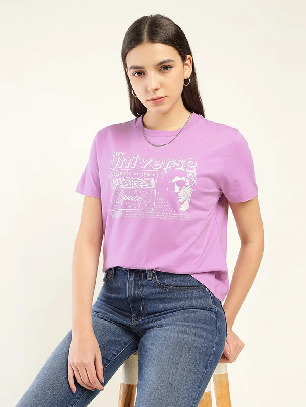 Vintage-Inspired Style Offers Women's Graphic Relaxed Fit T-Shirt