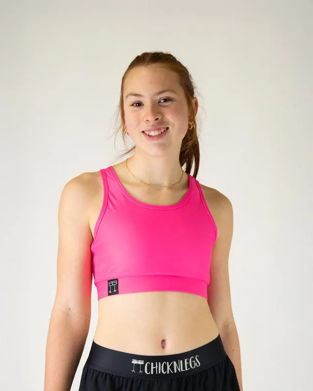 Affordable Trendy Clothes For Women Women's Neon Pink OG Sports Bra