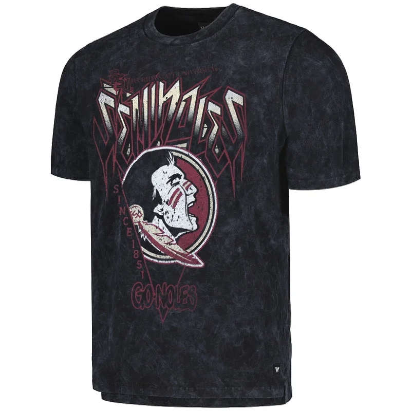 Women's Versatile Apparel Colosseum Men's Seminoles/Seminole Logo/Go Noles Design Short Sleeve T-shirt - Black