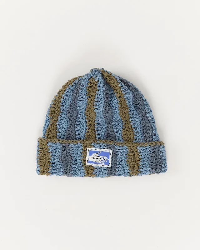 Limited Time Special Offer Seaweed Beanie - Blue Wonky-Wear