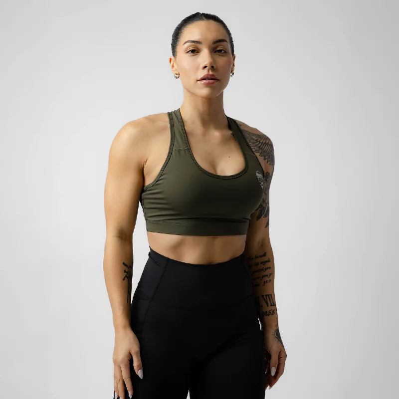 Women's Functional Apparel For Outdoor Activities Performance Bra - OD Green