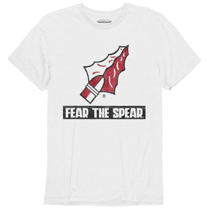 Women's Outerwear Apparel Blue 84 Men's Vault Arrowhead/Fear the Spear Short Sleeve Slub T-shirt - White