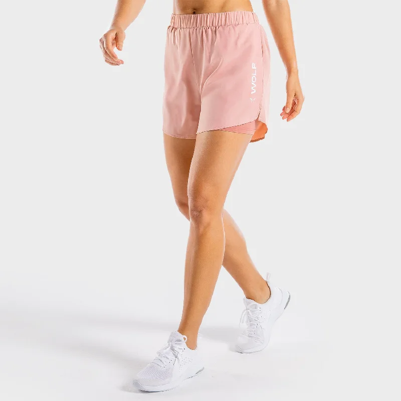 Women's Luxury Attire Primal 2-in-1 Shorts - Dusty Pink