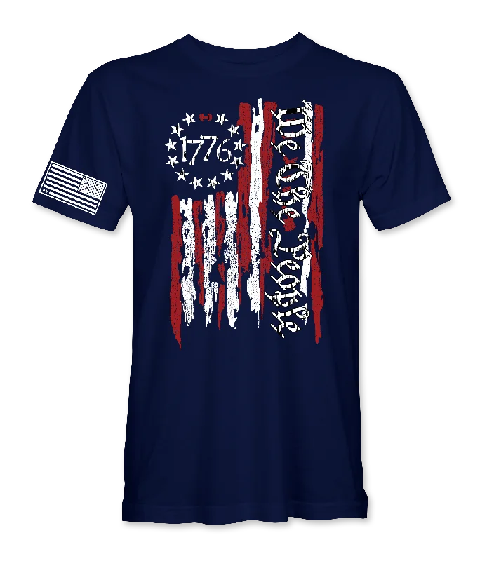 Stylish Women's Attire We The People 1776 Flag T-Shirt