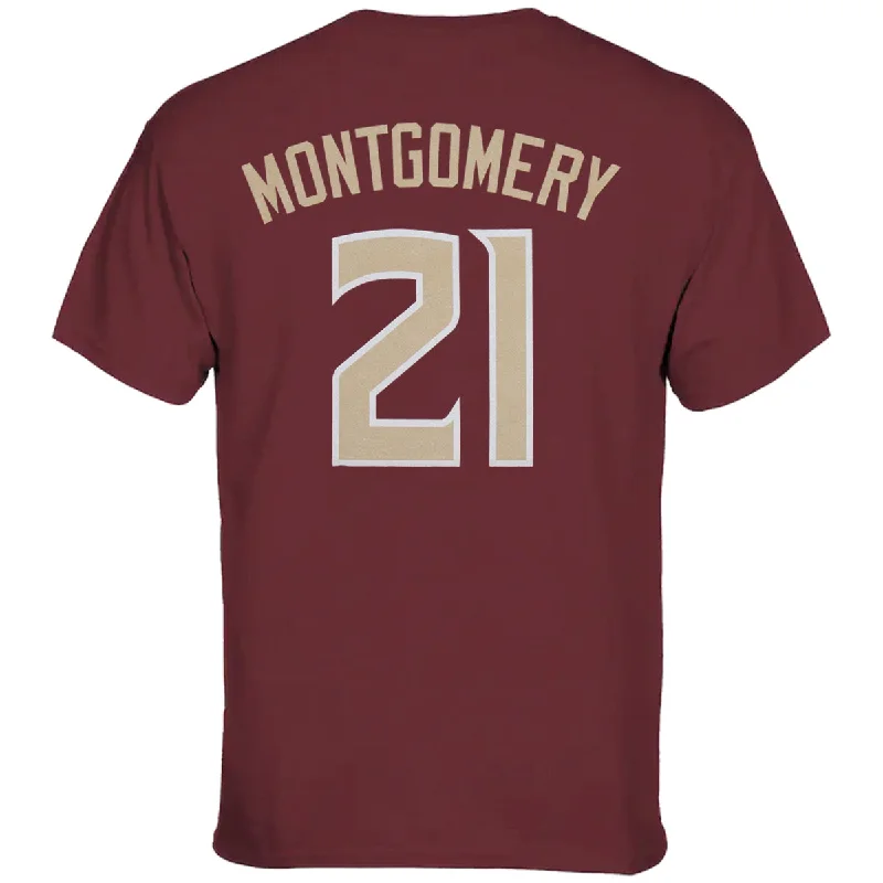 Shop Sale Items Retro Brand Adult/Unisex Seminoles Carson Montgomery #21 Short Sleeve T-shirt