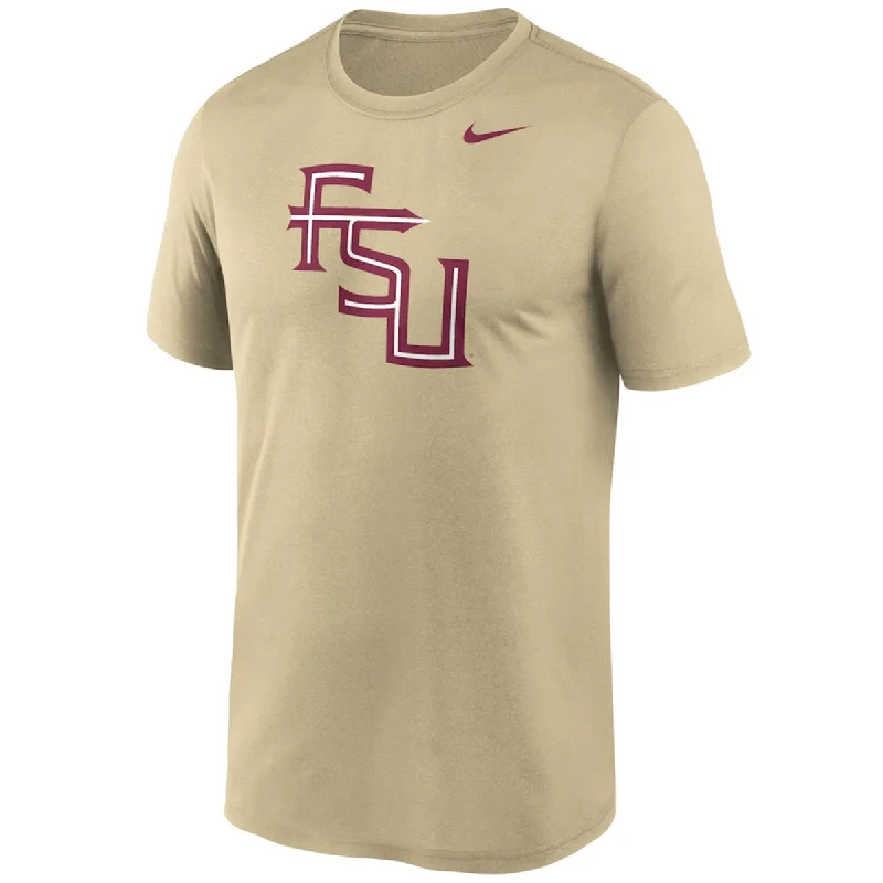 Women's Formal Event Outfit Nike Men's Stacked FSU Dri-fit Short Sleeve Legend T-shirt - Vegas Gold