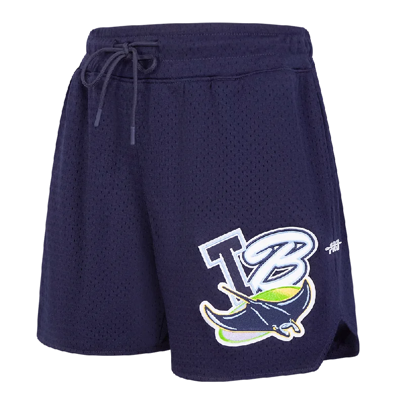 Get The Latest Trends MLB TAMPA BAY RAYS CITY RANSOM WOMEN'S MESH BASKETBALL SHORT (MIDNIGHT NAVY)