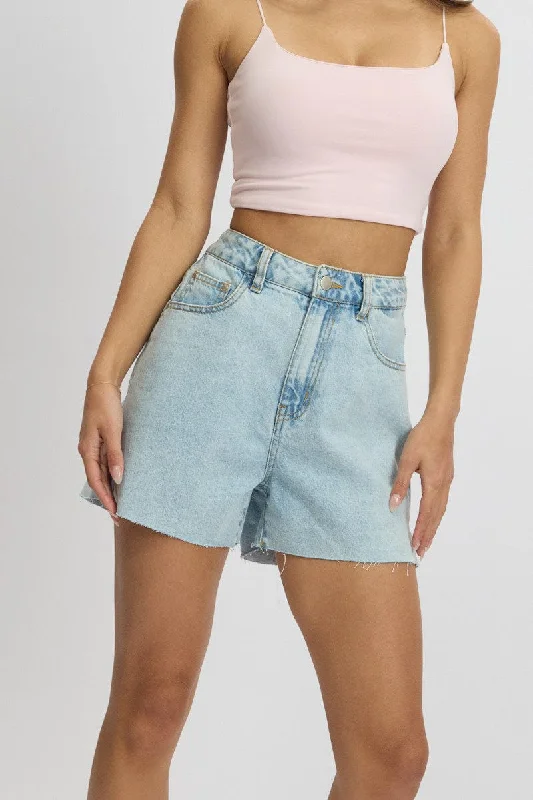 Formal Garments For Women Denim Relaxed Short Long Line