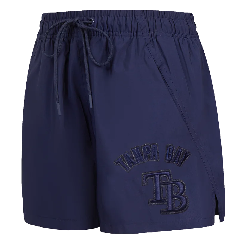 Casual Attire For Women MLB TAMPA BAY RAYS TRIPLE TONAL W WOVEN WOMEN'S SHORT (MIDNIGHT NAVY)