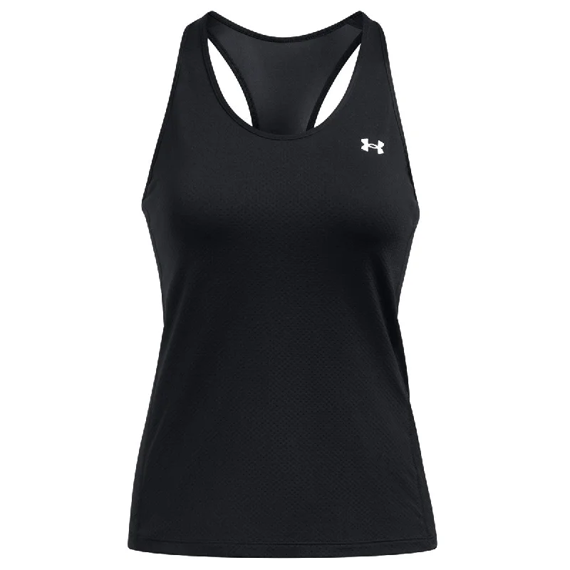 Women's Active Garments For Workouts Under Armour Heatgear Armour Racer Tank Top - Womens - Black/White