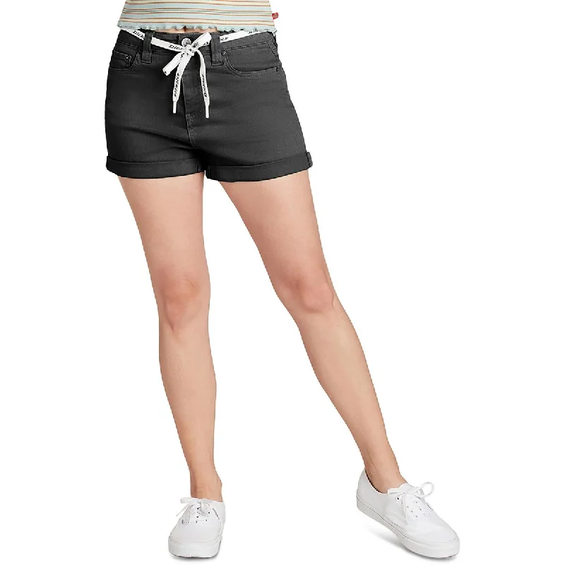 Women's Comfortable Garments Juniors Womens High Rise Rolled Denim Shorts