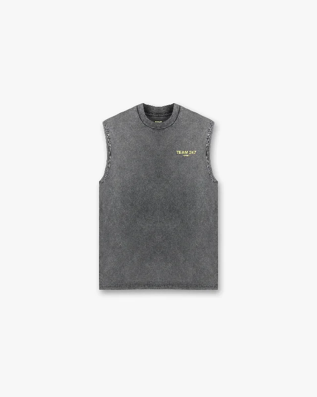 Fashionable Comfort Promotions Team 247 Oversized Tank - Pewter Lemon