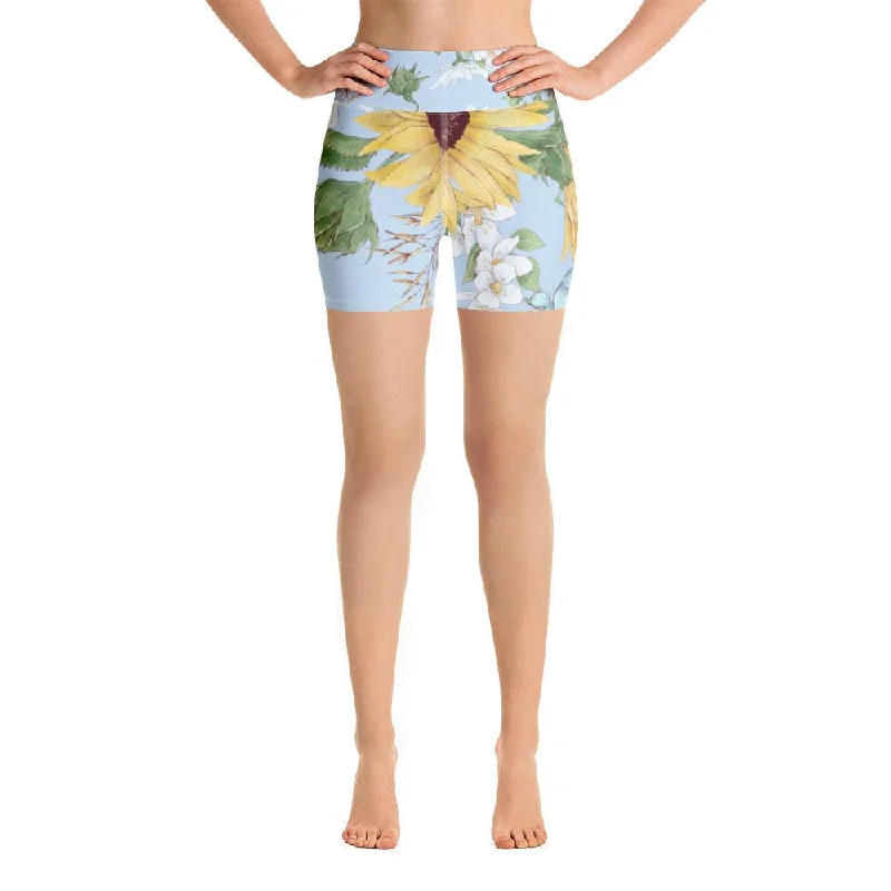 Women's Sports Apparel Sunflower Bike Shorts - LaLa D&C