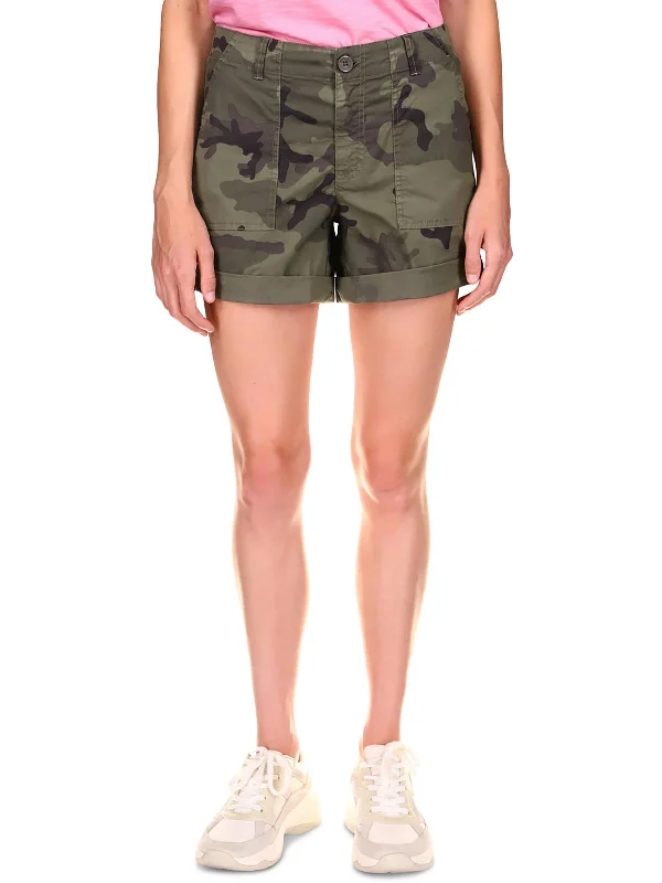 Women's Comfortable Clothes For Weekends Womens Camouflage Mini Cargo Shorts