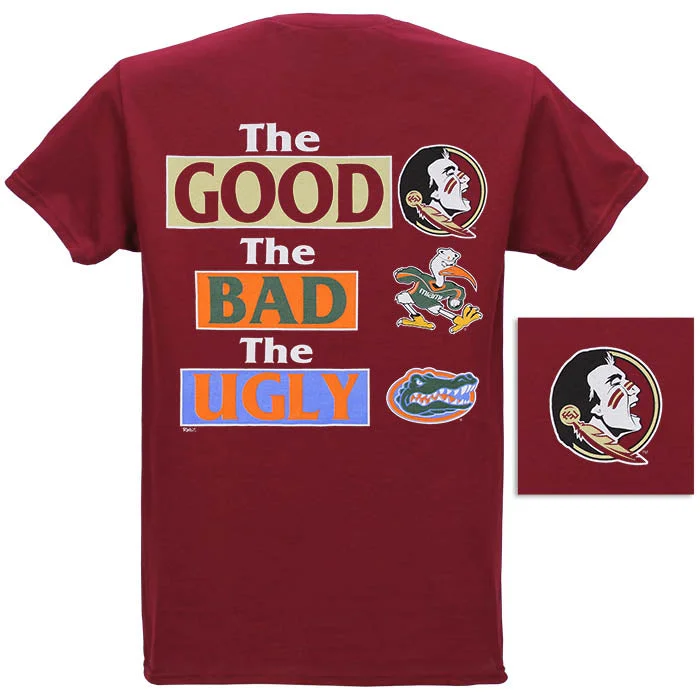 Flash Sale Fever Ragz Adult/Unisex FSU The Good The Bad The Ugly Rivalry T-shirt - Garnet