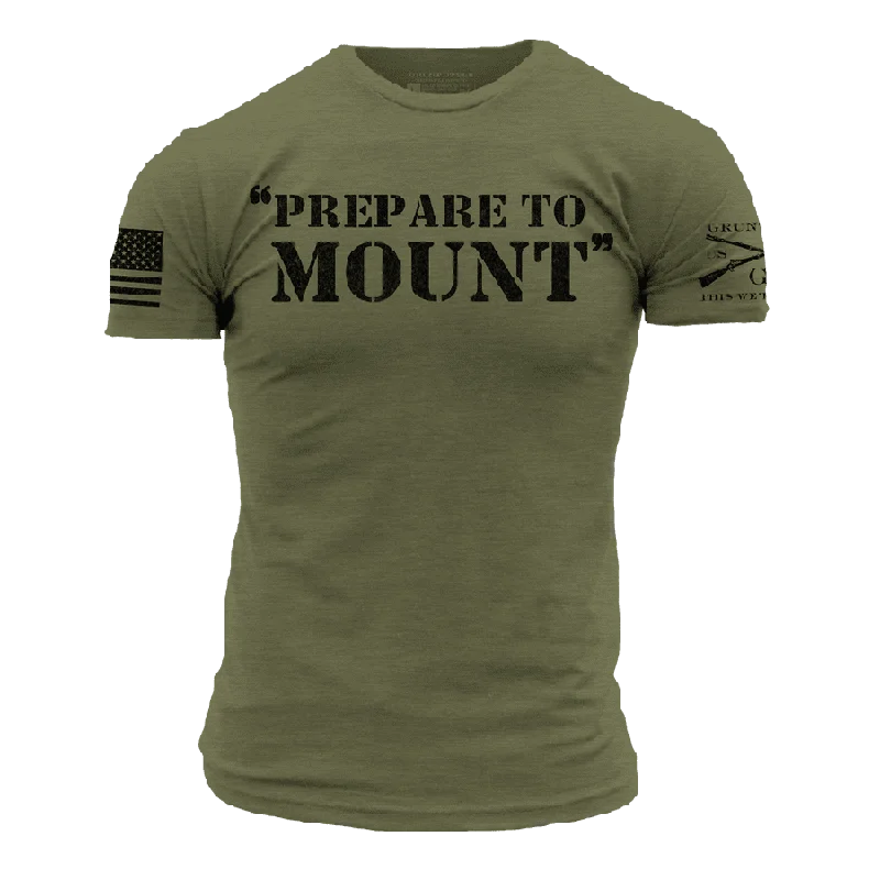 Women's Office Attire Prepare To Mount T-Shirt - Military Green