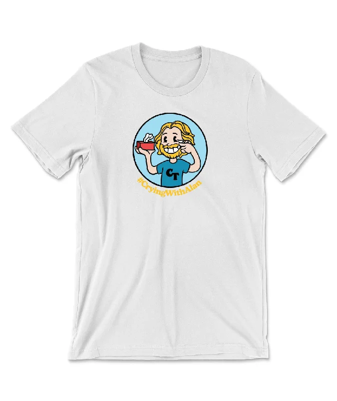 Women's Holiday Attire Crying with Alan Cartoon Shirt