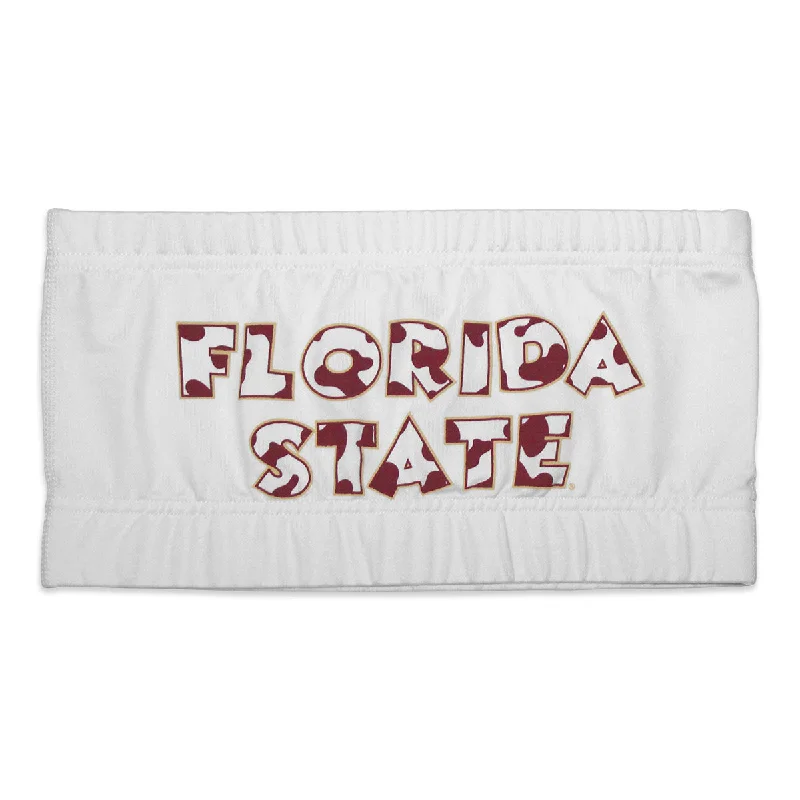 Women's Seasonal Clothes ZooZatz Women's Florida State Bandeau - White