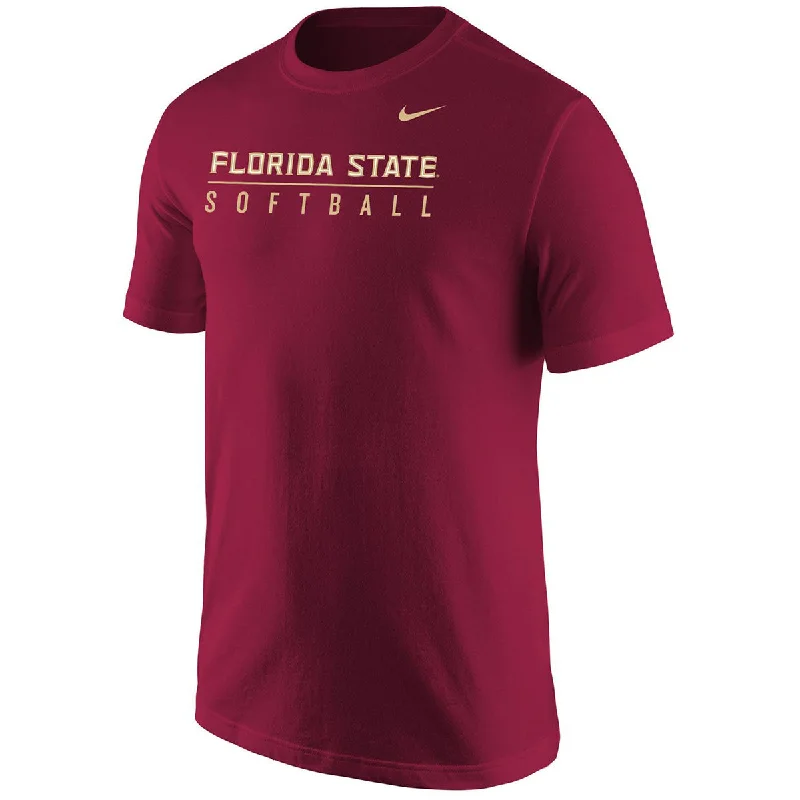 Retro Style Promotions Nike Adult/Unisex Florida State Softball Short Sleeve T-shirt - Garnet