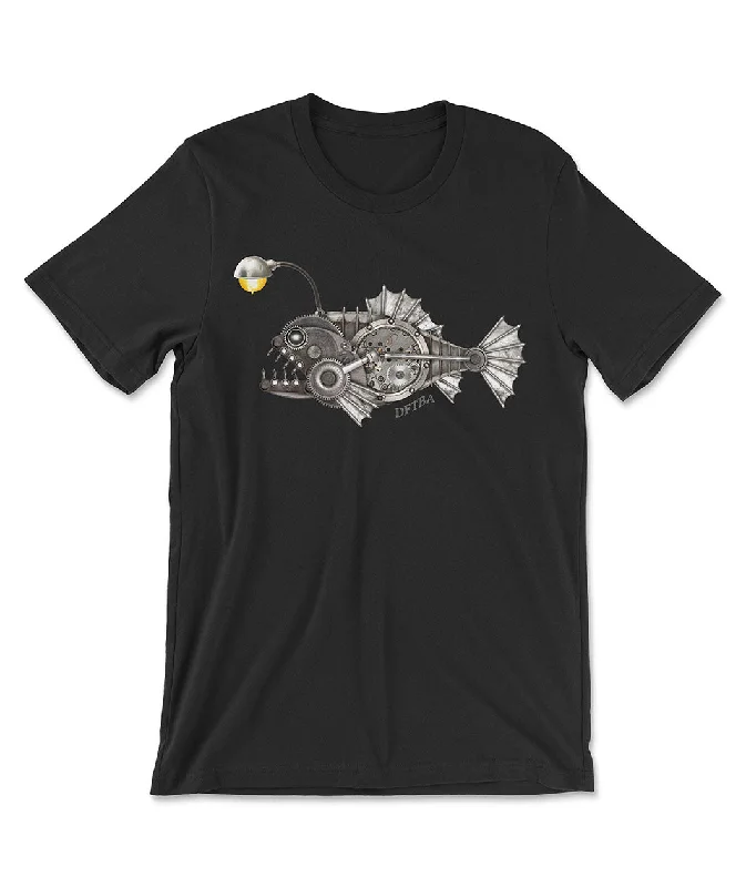 Women's Comfy Attire For Lounging Steampunk Anglerfish T-Shirt