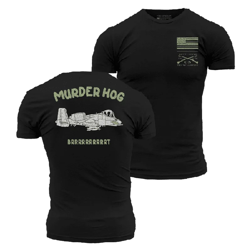 Women's Sporty Chic Clothes Murder Hog T-Shirt - Black