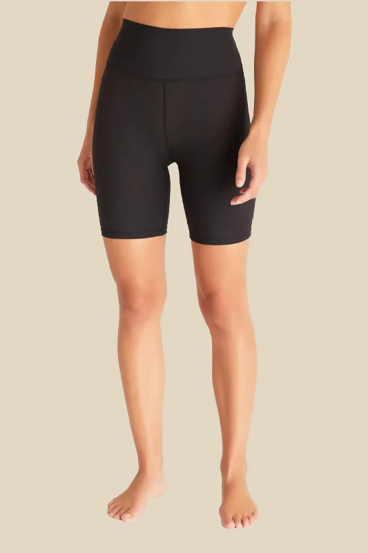 Women's Travel Outfit Set Karma Rib Bike Short