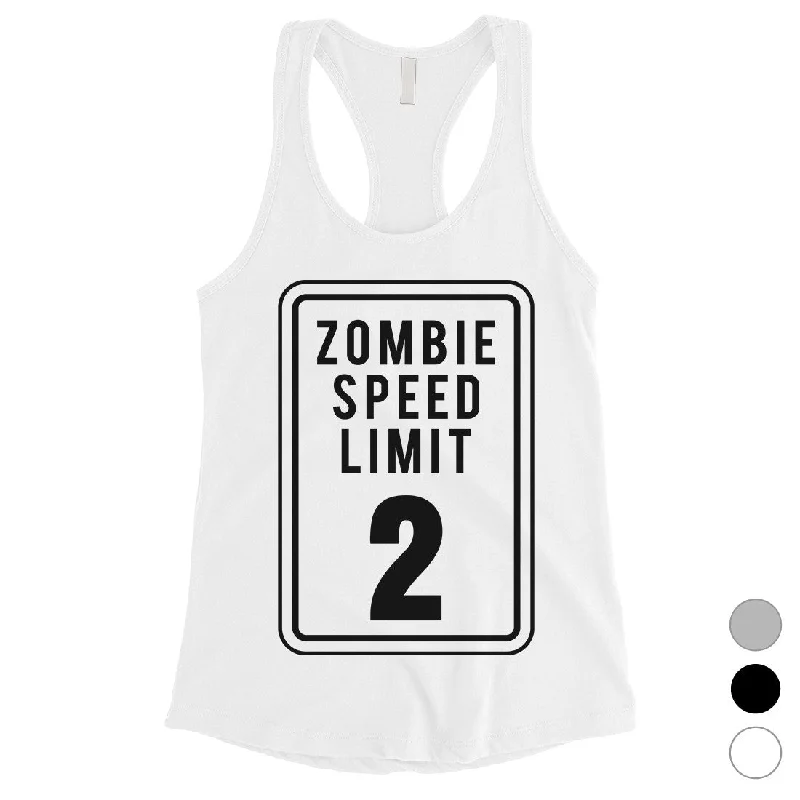 Romantic Chic Deals Zombie Speed Limit Womens Tank Top