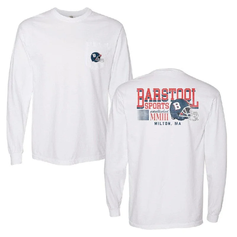 Chic Clothing For Women Barstool Sports Football Long Sleeve Pocket Tee