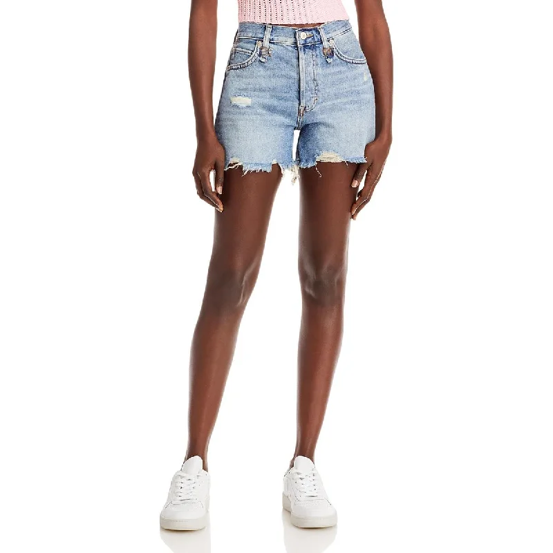 Women's Transitional Attire Makai Womens Denim High Rise Cutoff Shorts