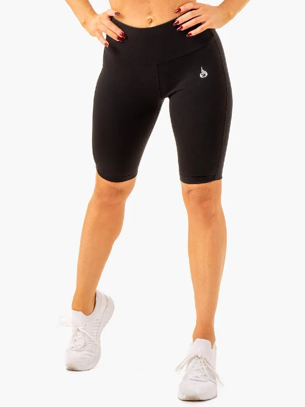 Women's Comfy Attire For Lounging Action Bike Short - Black