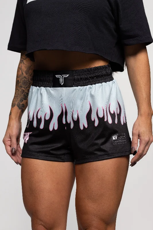 Summer Deals Fire FC Women's Fight Shorts (3" Inseam) - Mint