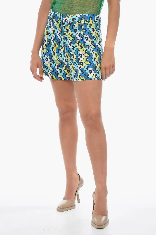 Fashion Forward Michael Kors Canapa Shorts with Floral Pattern