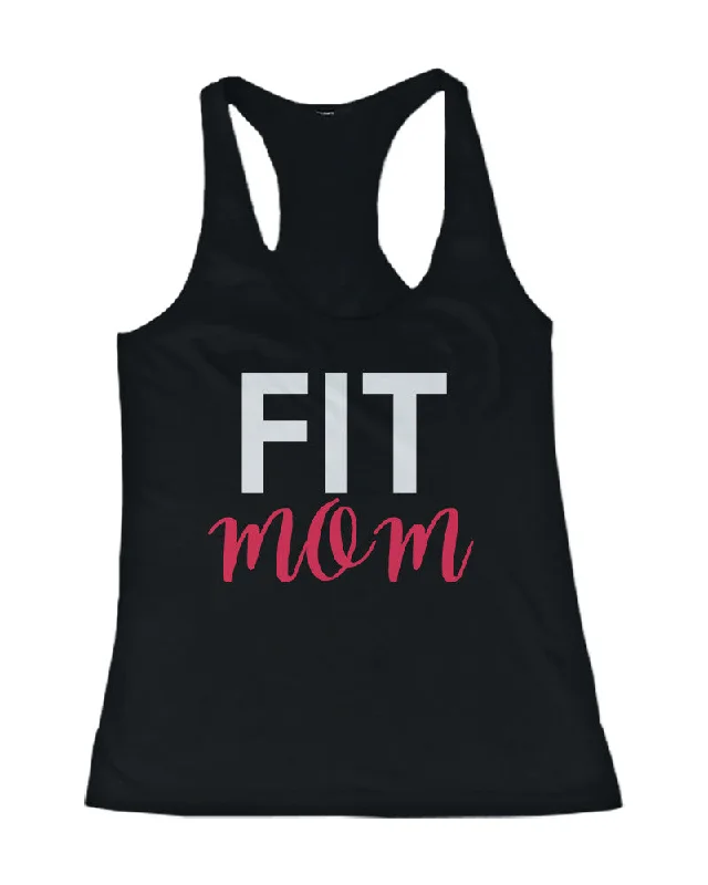 Stylish Women's Garments For Holidays Fit Mom Workout Tanktop Cute Mothers Day Or Holiday Gifts For Gym Mom