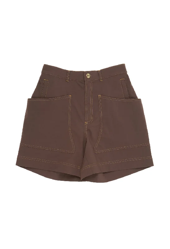 Women's Elegant Garments Hikerkind Women's 8 Pocket Shorts 01 - Garnet