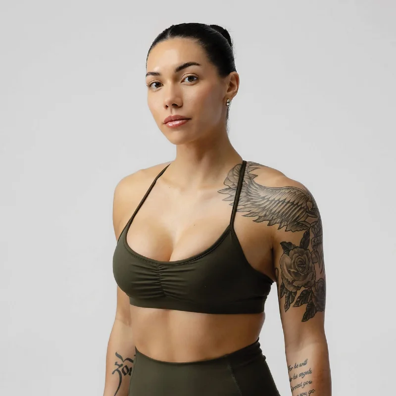 Women's Comfortable Apparel Strive Bra - Forest Green