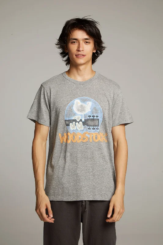 You'Ll Love Us Because Woodstock Bird On Guitar Crew Neck Tee