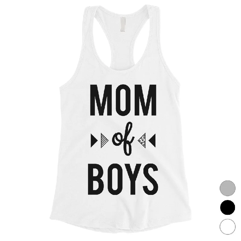 Women's Plus-Size Apparel Mom Of Boys Womens Sleeveless Shirt