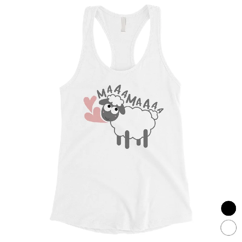 Women's Wardrobe Apparel MaaaMaaa Sheep Womens Sleeveless Shirt